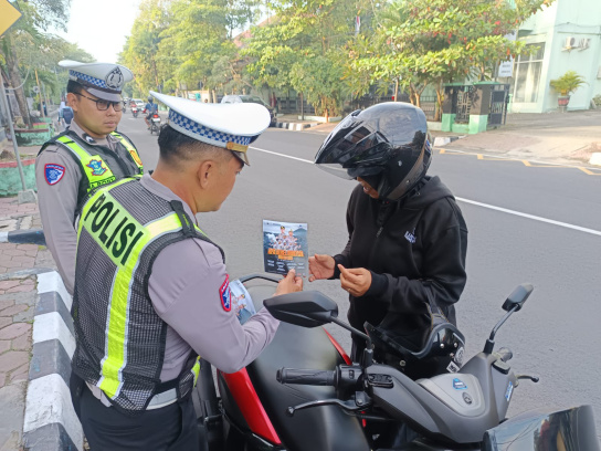 Pelajar dan Pengguna Jalan Jadi Sasaran Ops Keselamatan Semeru 2025, Oleh Satlantas Polres Bojonegoro